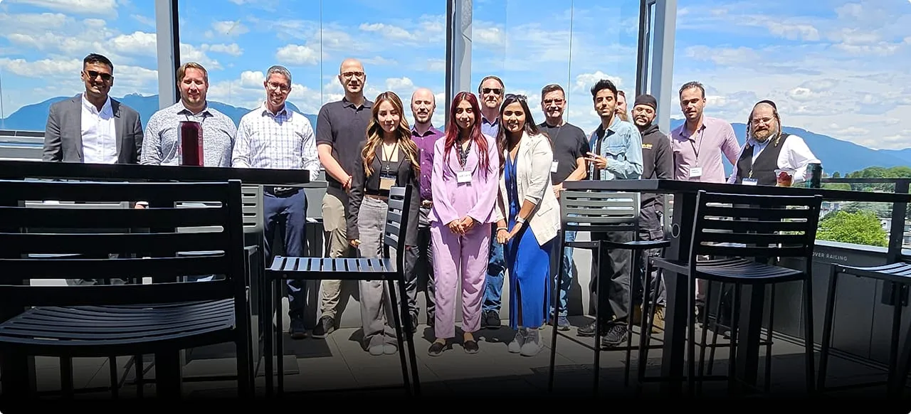 Innova Training with the Canadian tech team